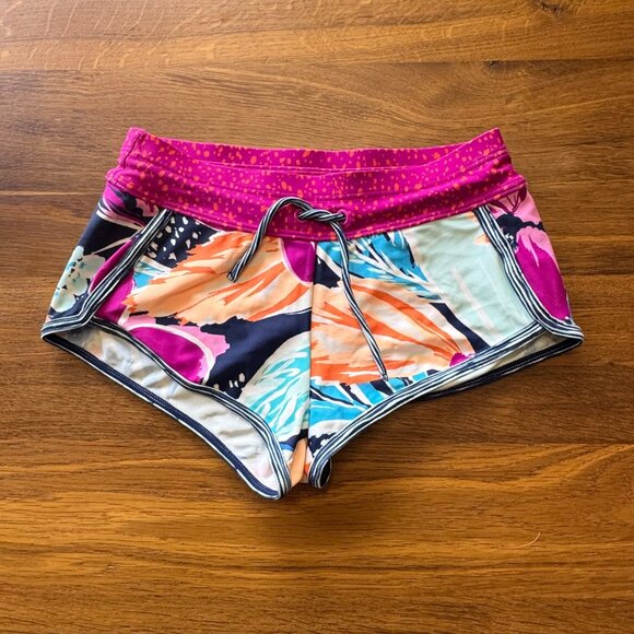 ATHLETA GIRL Paradise Splash Bikini & Shorts Girls XS 6 Athletic Swim Set - Picture 4 of 15
